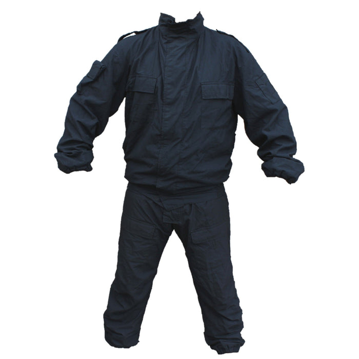 Yaffy Flame Retardant Riot Overall Coverall 2 Part Zip Off Navy Blue YC01B