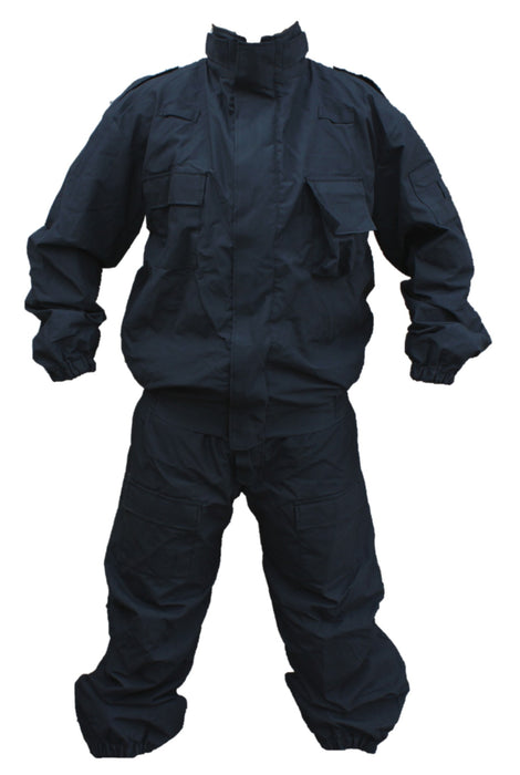Yaffy 2 Part Zip Off Flame Retardant Riot Overall Coverall Navy Blue 3