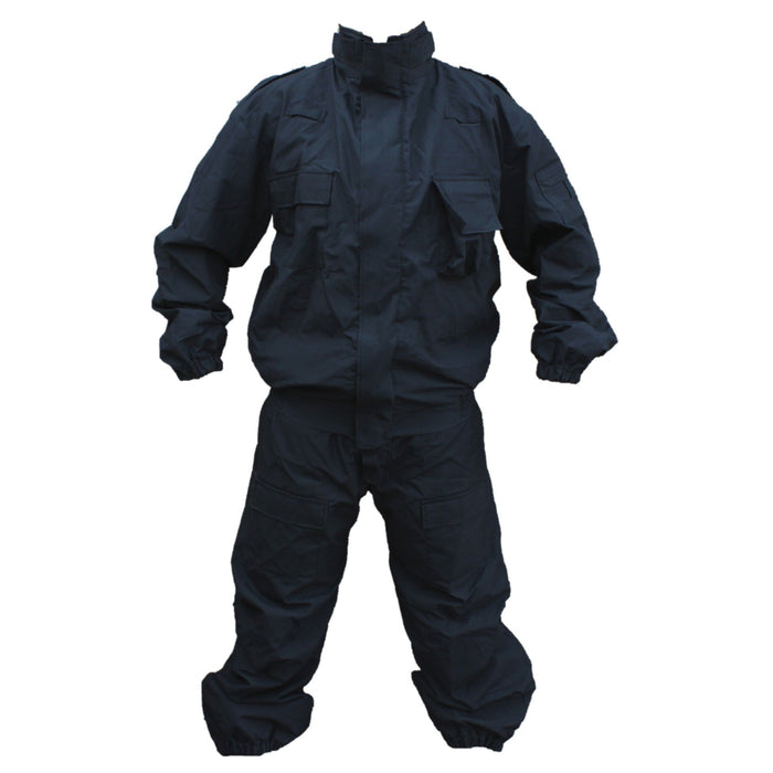 Yaffy Flame Retardant Riot Overall Coverall 2 Part Zip Off Navy Blue YC03B
