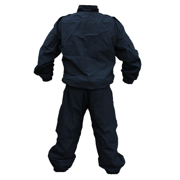 Yaffy Flame Retardant Riot Overall Coverall 2 Part Zip Off Navy Blue YC03A